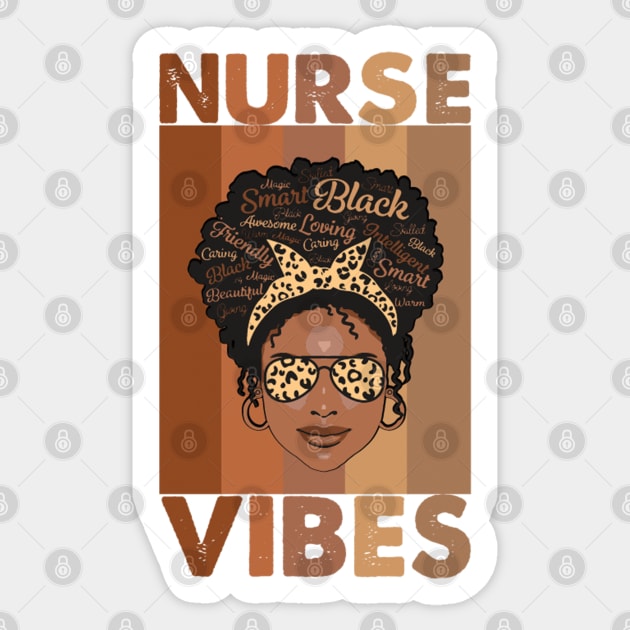 Nurse Vibes - AFRO NURSE Sticker by Prinyos